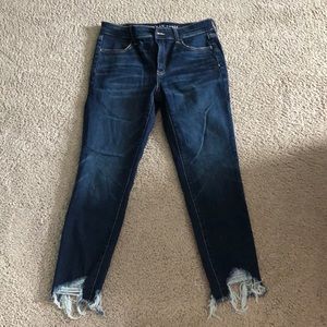 Next level stretch American Eagle dark blue jeans. Size 10.